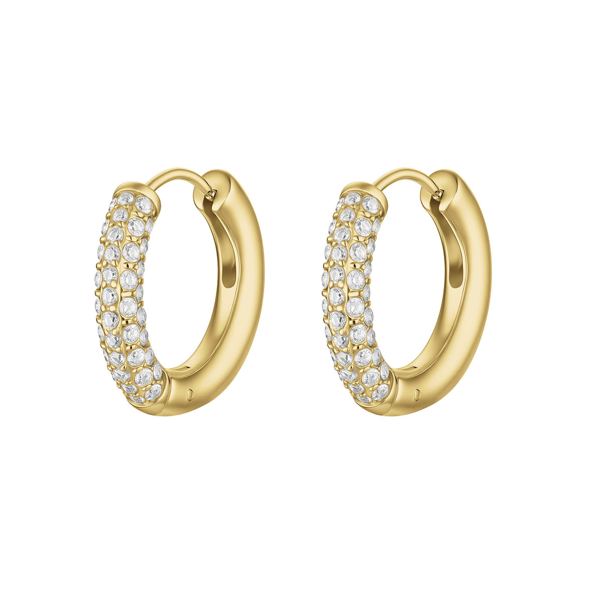 CLUSE Γυναικεία Σκουλαρίκια Κρίκοι Élevé Zirconia Medium Χρυσά με Ζιργκόν – CE13351