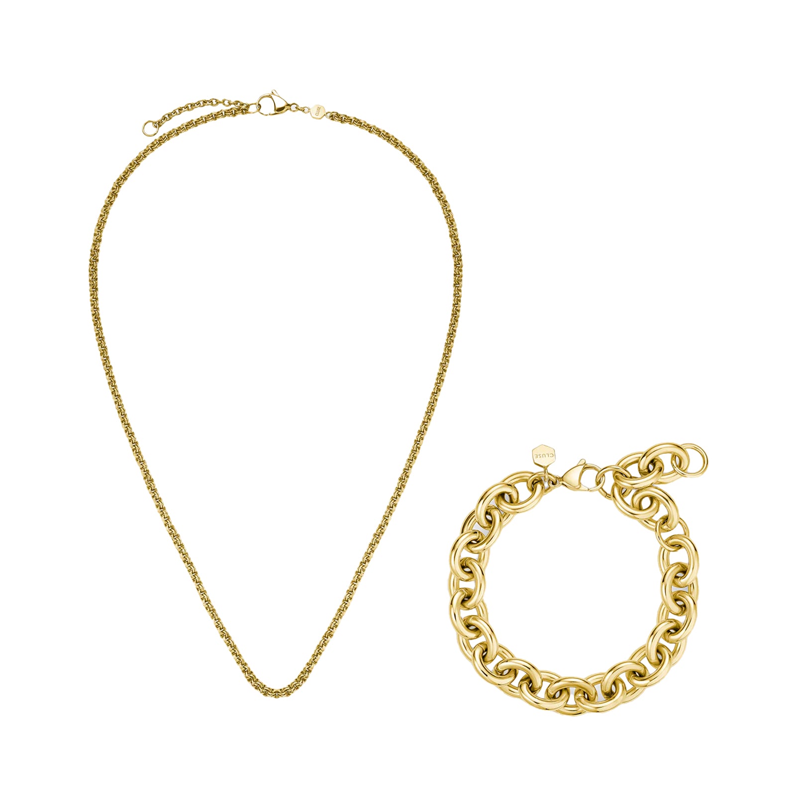 Cluse Gift Box Minuit Watch & Brown Leather Strap Silver Colour