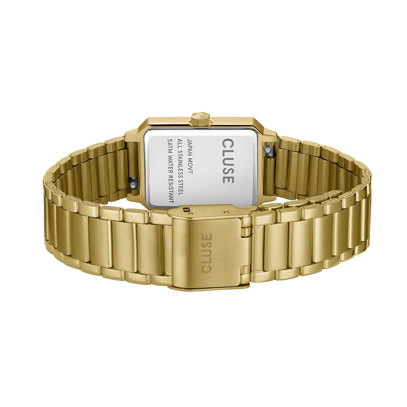 Cluse Gift Box Fluette Steel White Gold Stones Watch & Zirconia Bracelet Gold Colour