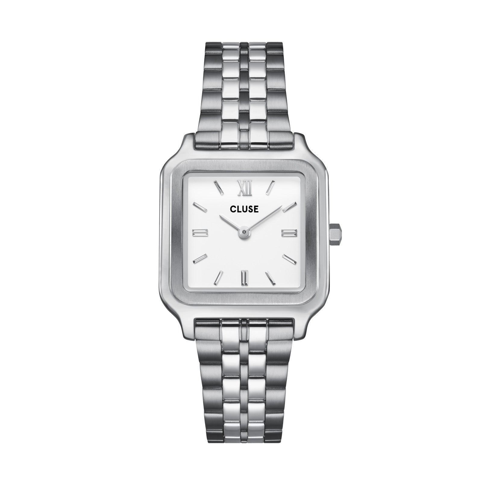 Cluse Gift Box Gracieuse Watch Steel White & Élevé Tennis Bracelet Silver Colour