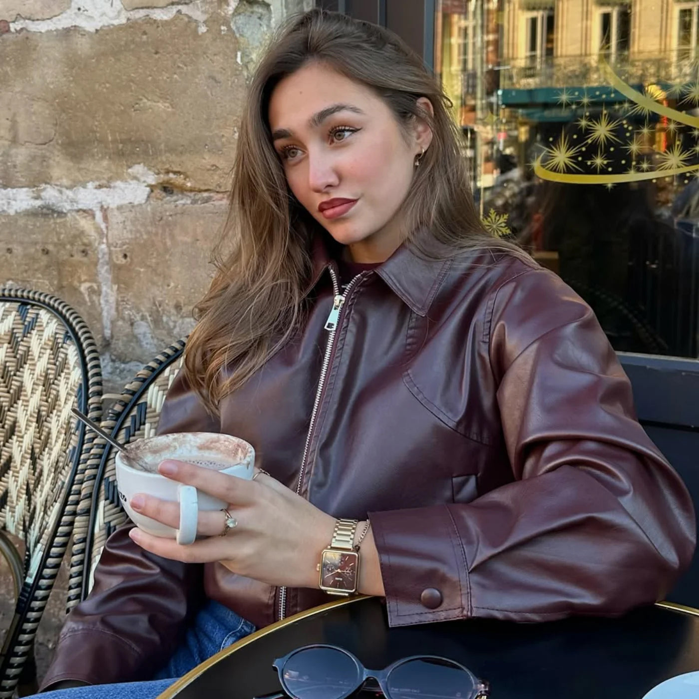 Cluse Gift Box Minuit Watch & Brown Leather Strap Silver Colour