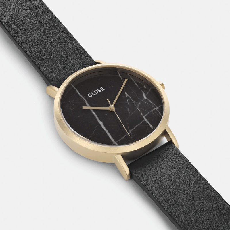 CLUSE LA ROCHE GOLD BLACK MARBLE BLACK CL40004