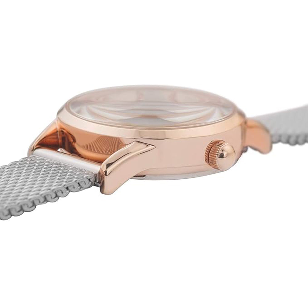CLUSE La Vedette Rose Gold Silver Mesh