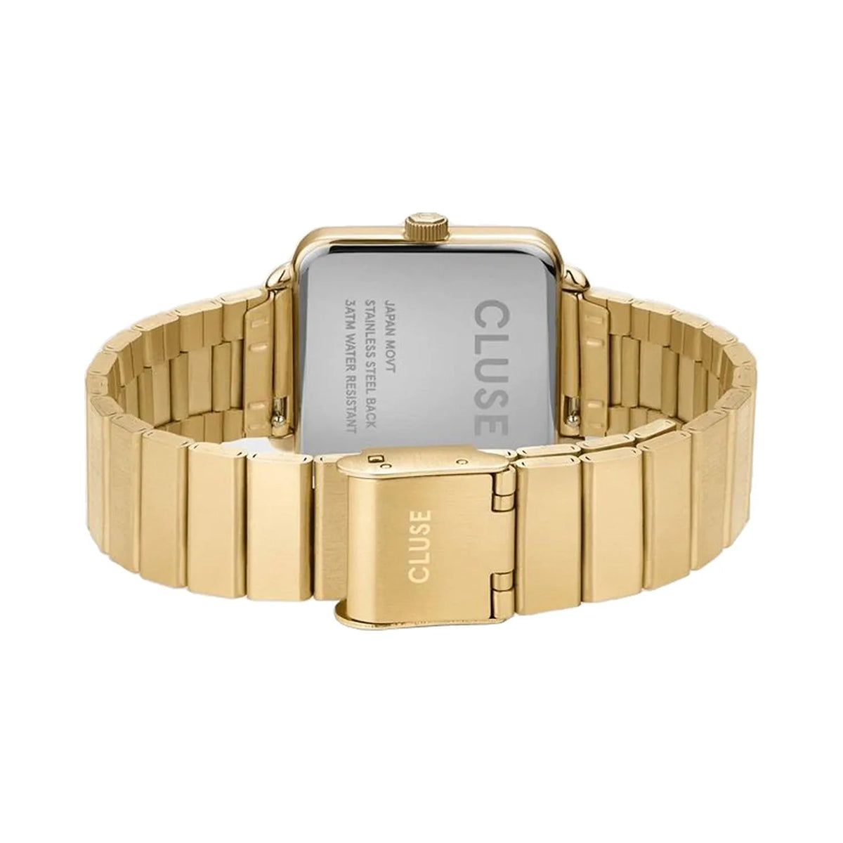Cluse La Tétragone Watch Mesh stones Gold, Gold Colour