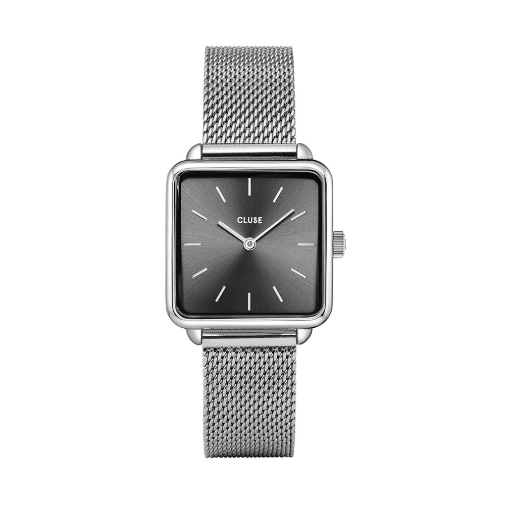 Cluse La Tétragone Mesh Dark Grey Silver Colour