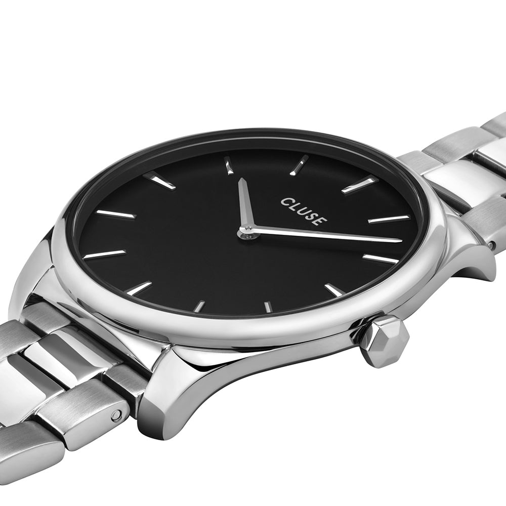 Cluse Féroce Steel Black, Silver Colour