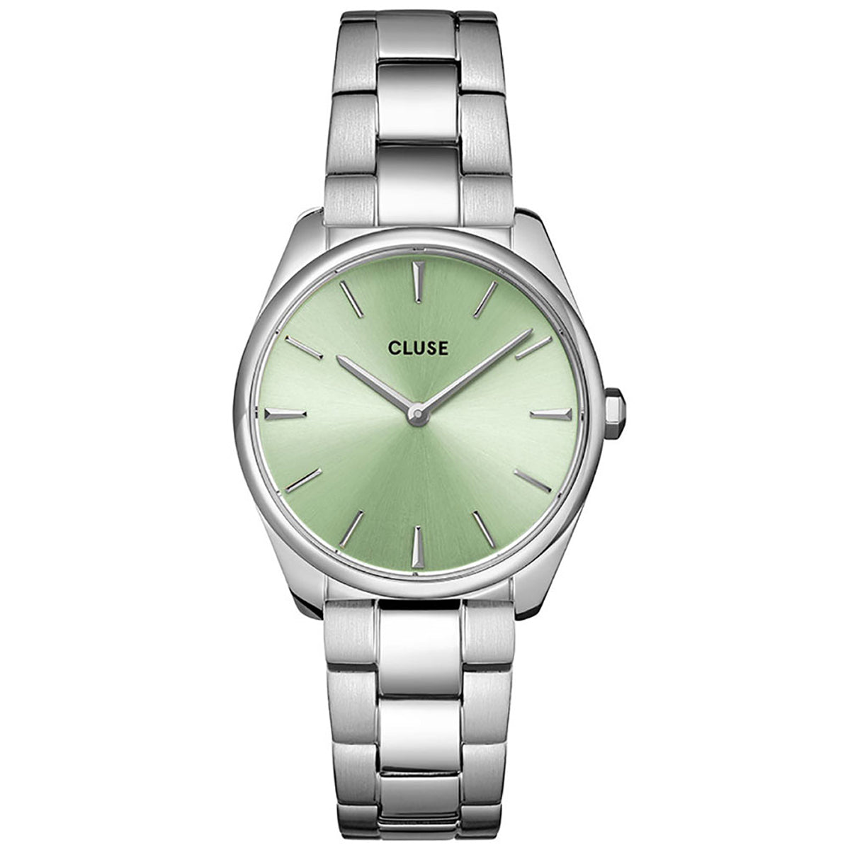 Cluse Féroce Petite Stainless Steel Silver/Green Colour