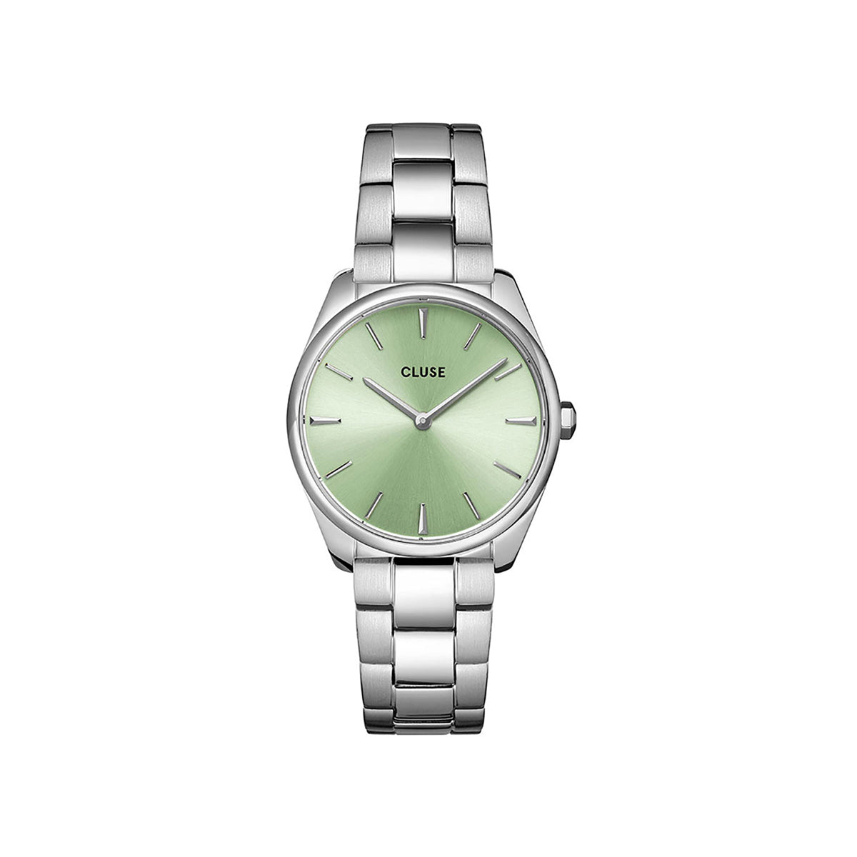 Cluse Féroce Petite Stainless Steel Silver/Green Colour