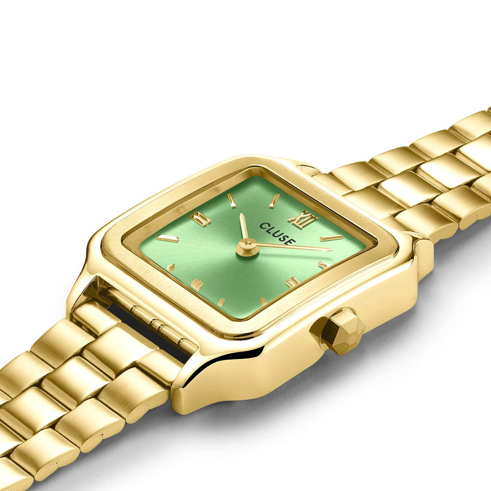 CLUSE Gracieuse Petite Watch Steel Light Green, Gold Colour