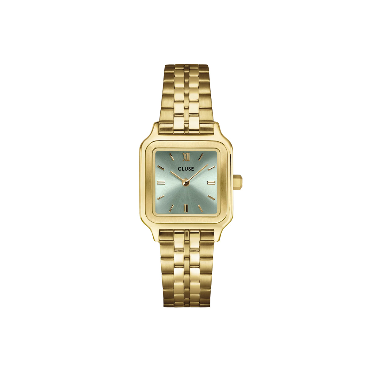 CLUSE Gracieuse Petite Watch Steel, Sage Green, Gold Color