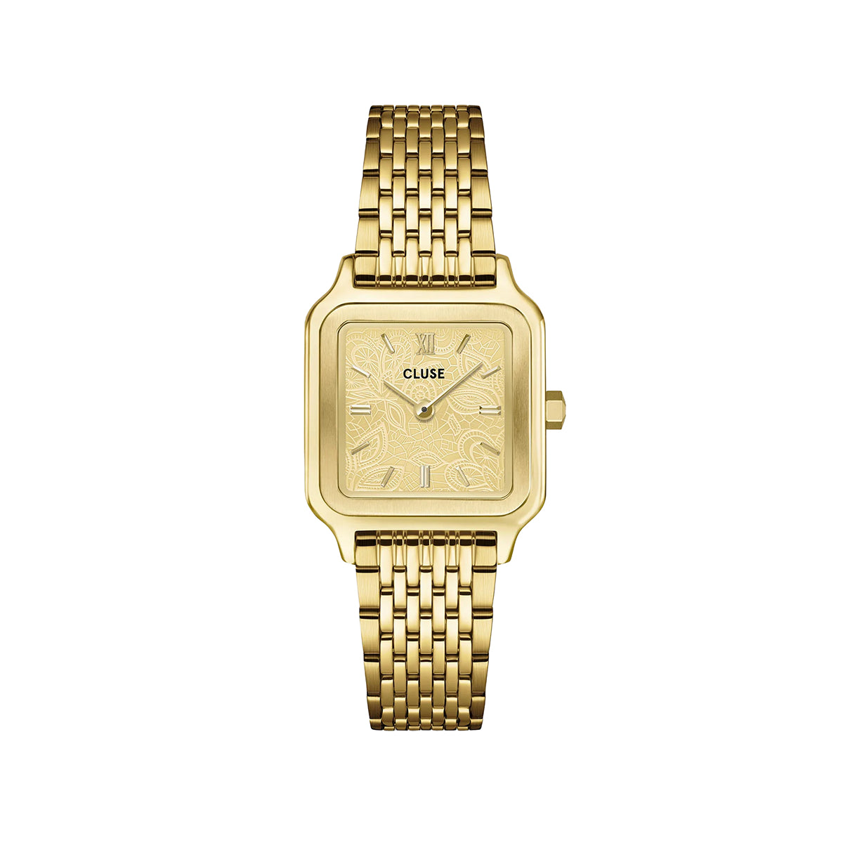 Cluse Gracieuse Petite Watch Steel, Lace Textured, Gold Colour