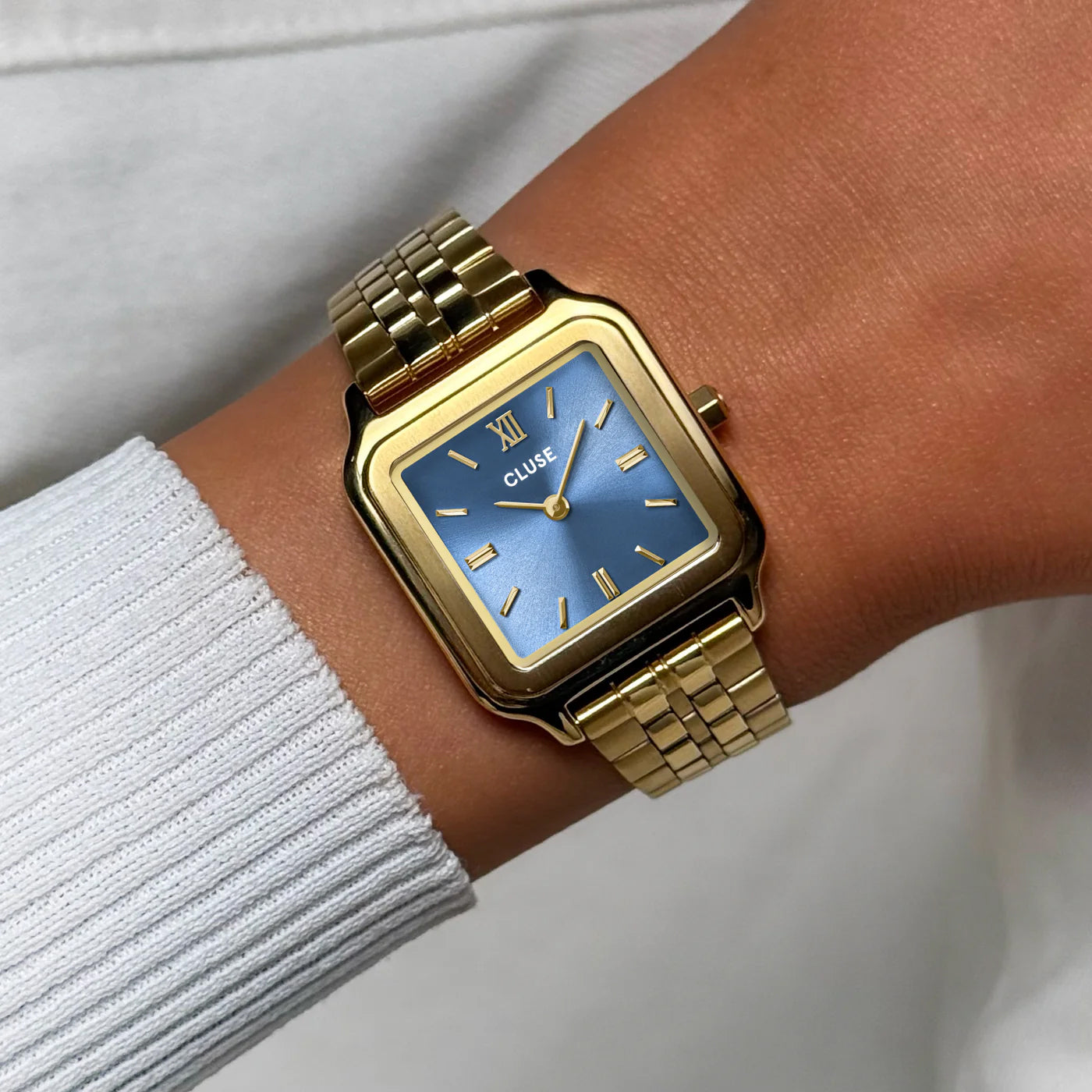 CLUSE Gracieuse Watch Steel, Kyanite Blue, Gold Colour