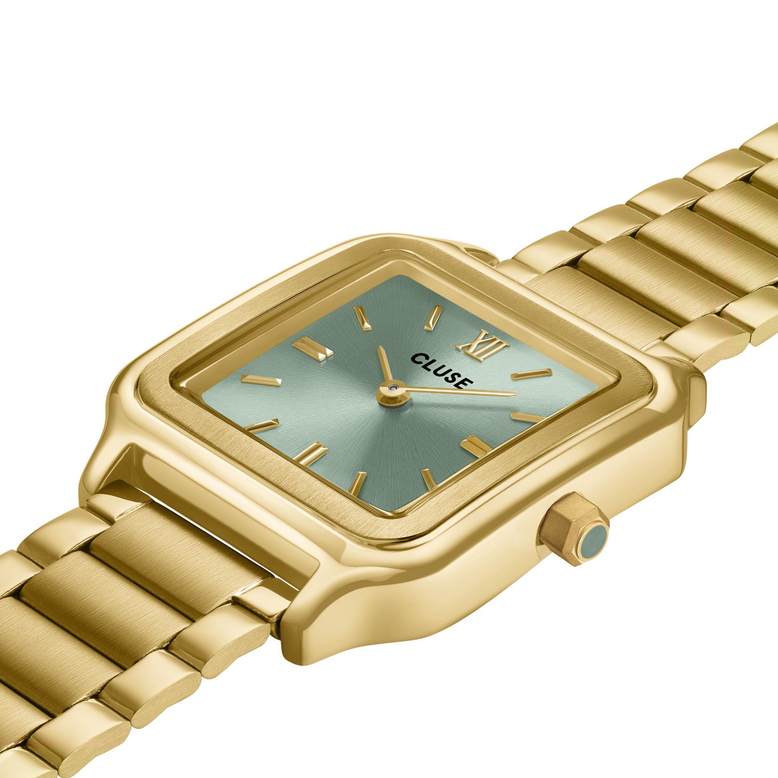 CLUSE Gracieuse Watch Steel Sage Green Gold Colour