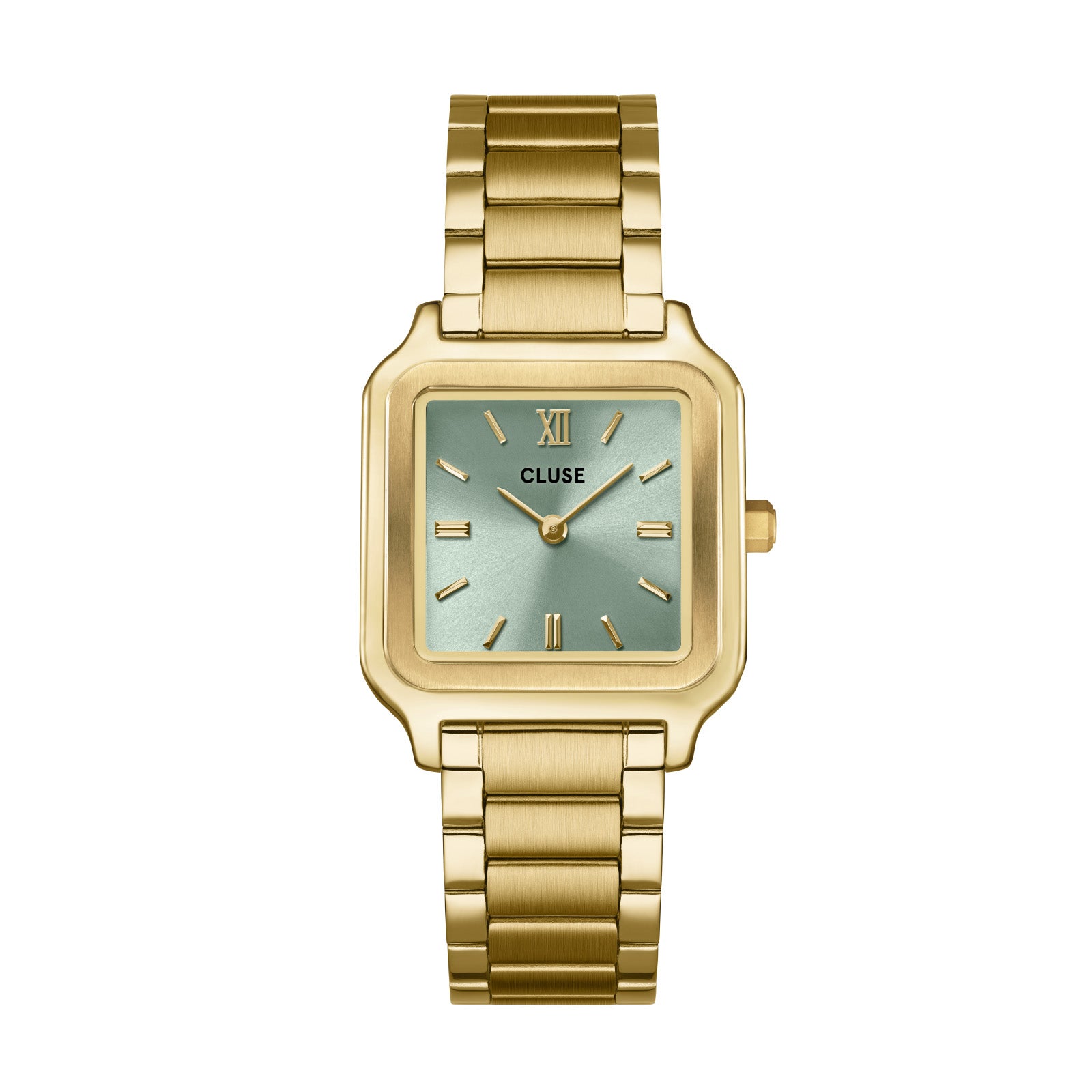 CLUSE Gracieuse Watch Steel Sage Green Gold Colour