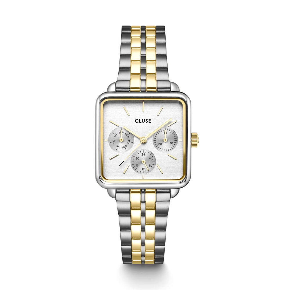 Cluse La Tétragone Multifunction Watch Steel, Bicolour