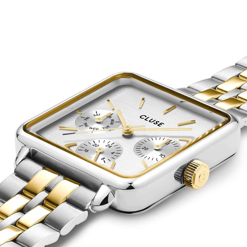 Cluse La Tétragone Multifunction Watch Steel, Bicolour