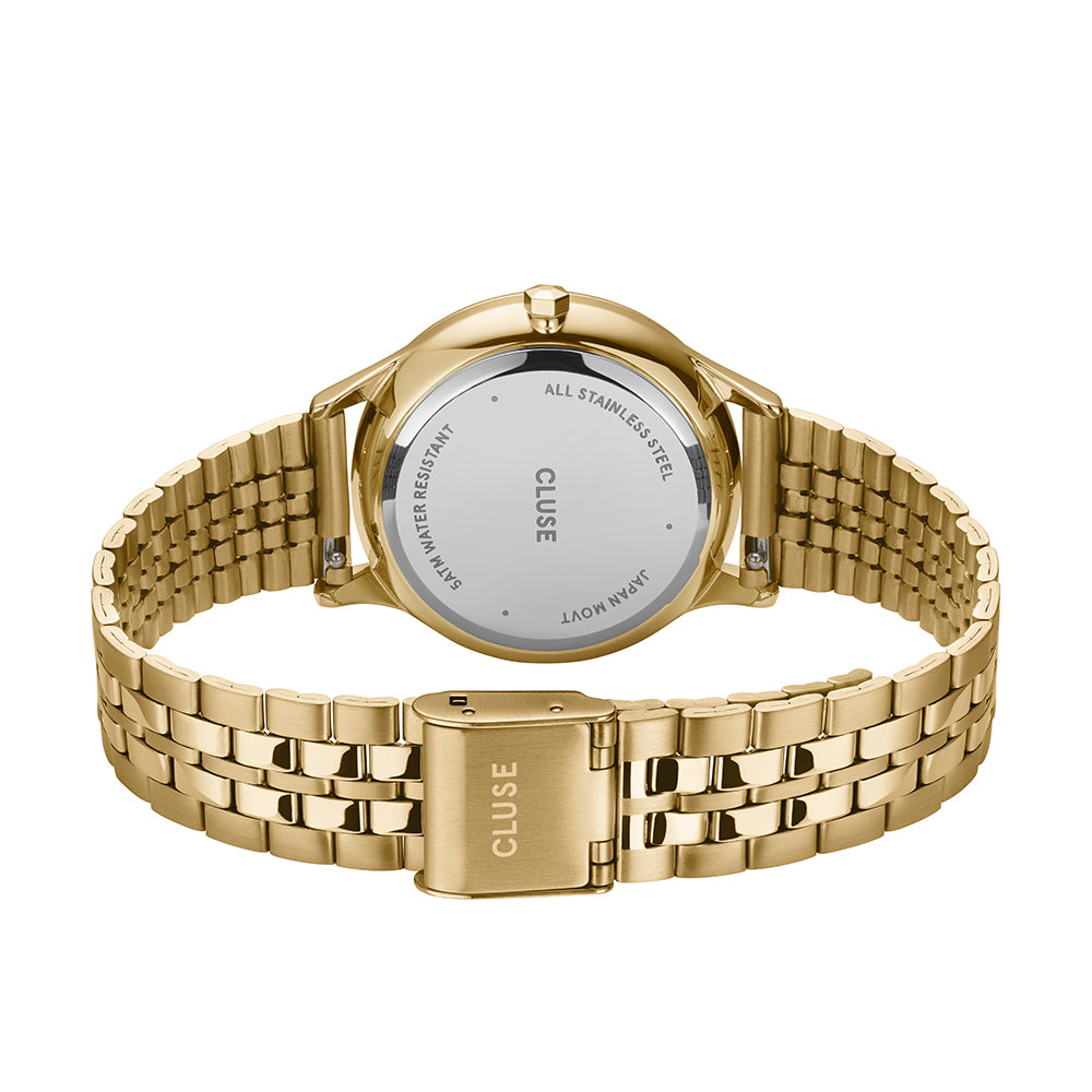 CLUSE Minuit Date Watch Steel Full Gold Colour
