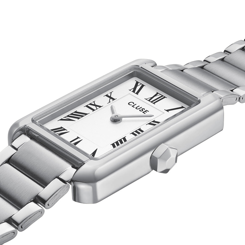CLUSE Belissena Watch Steel White Silver Colour