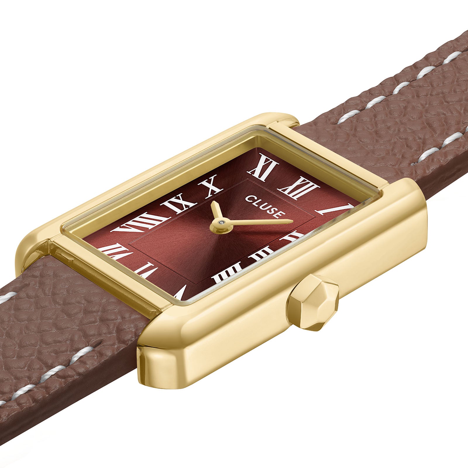 CLUSE Belisenna Watch Double Leather Mocha Gold Colour
