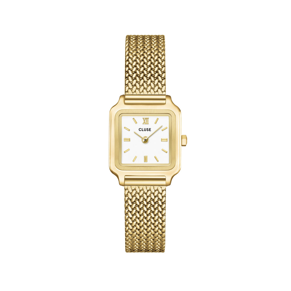 CLUSE Gracieuse Mini, Mesh, White, Gold Colour CW15509