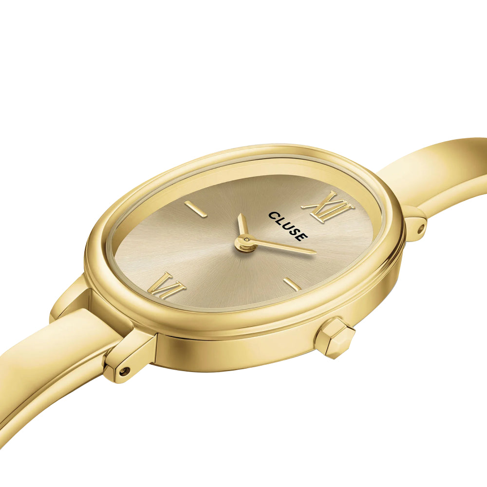 CLUSE L'Ovale Watch Steel, Full Gold Colour