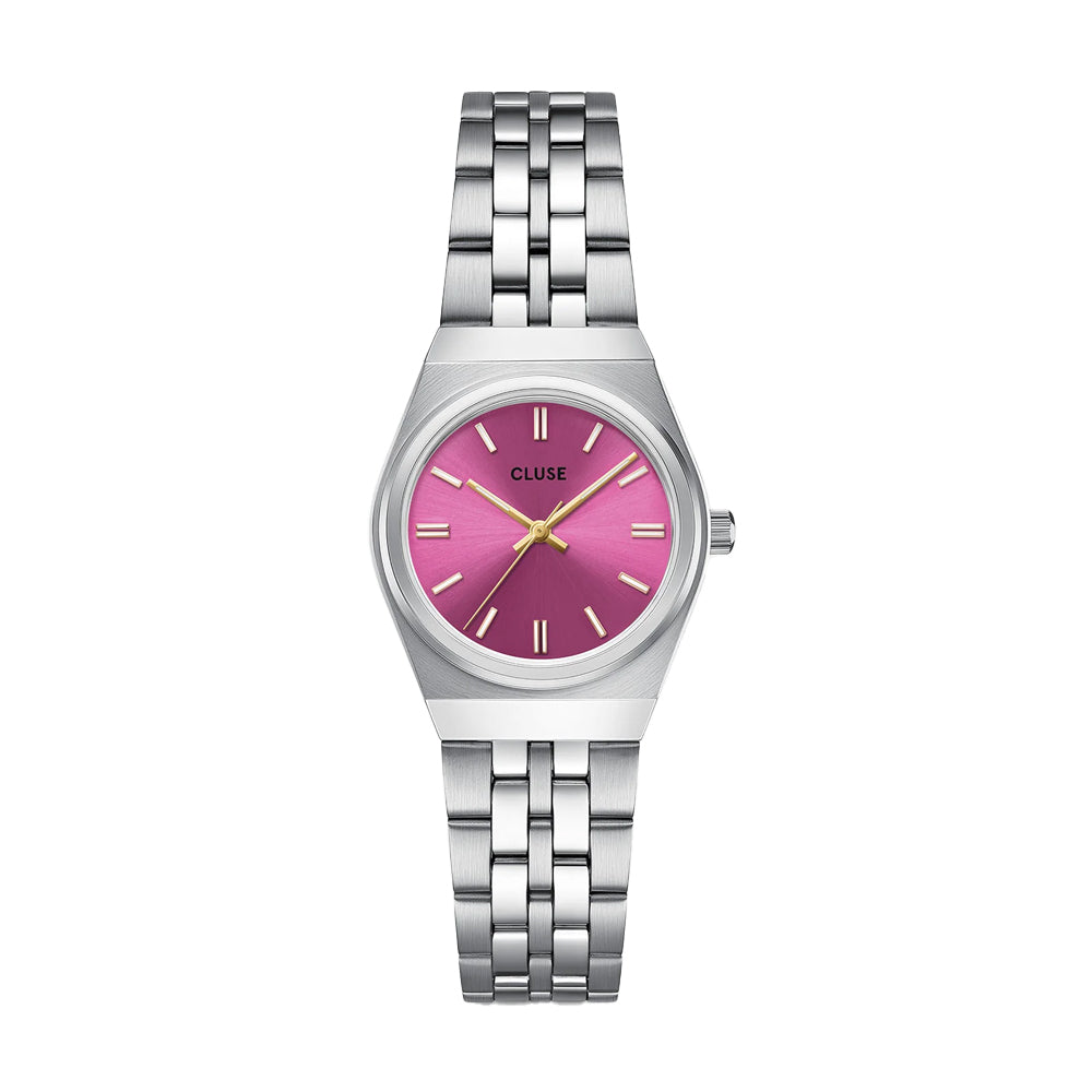 CLUSE Retro 70's Watch Steel Forest Green Gold Color