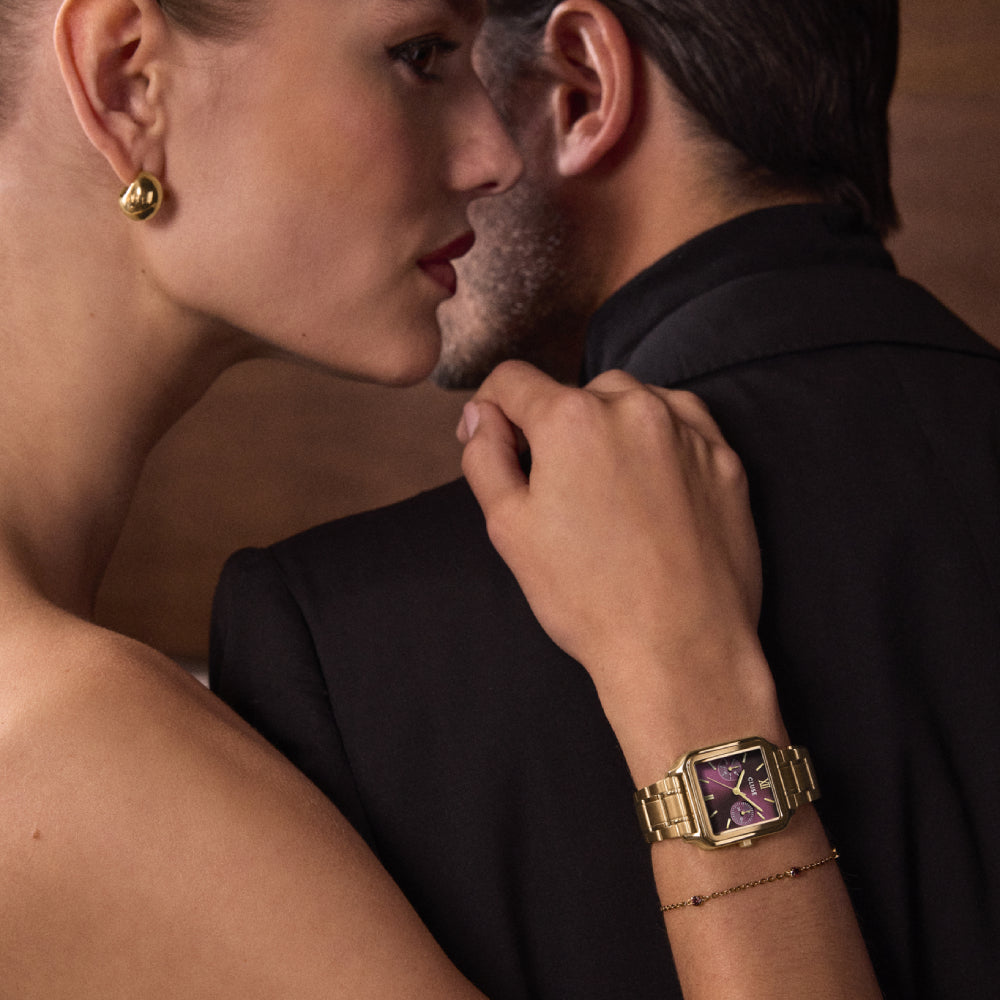CLUSE Gracieuse Multifunction, Steel, Dark Cherry, Gold Colour CW16403