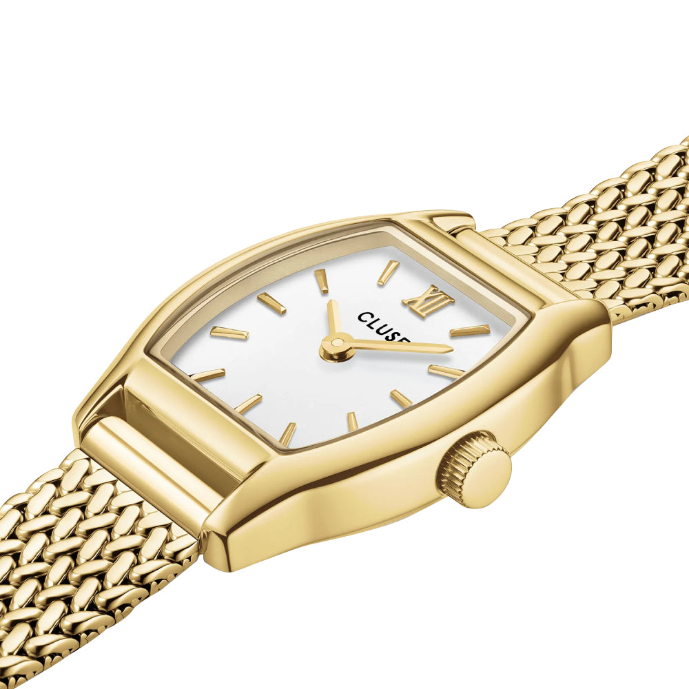 CLUSE Tonnette Mini, Mesh, White, Gold Colour CW16501