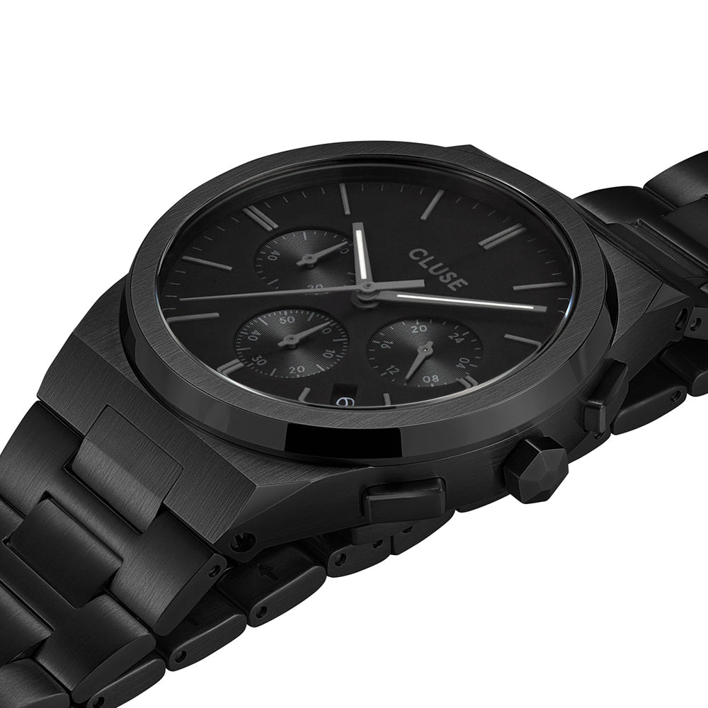 CLUSE Vigoureux Chrono Steel Full Black