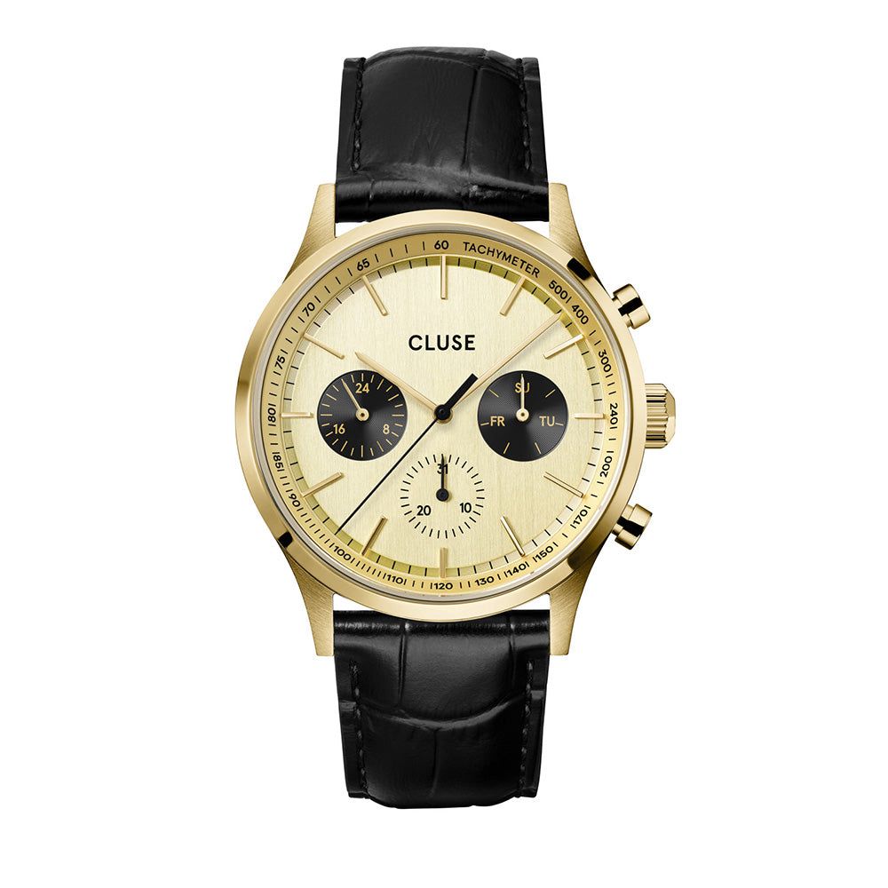 CLUSE Anthéor Multifunction Leather Gold, Gold Colour