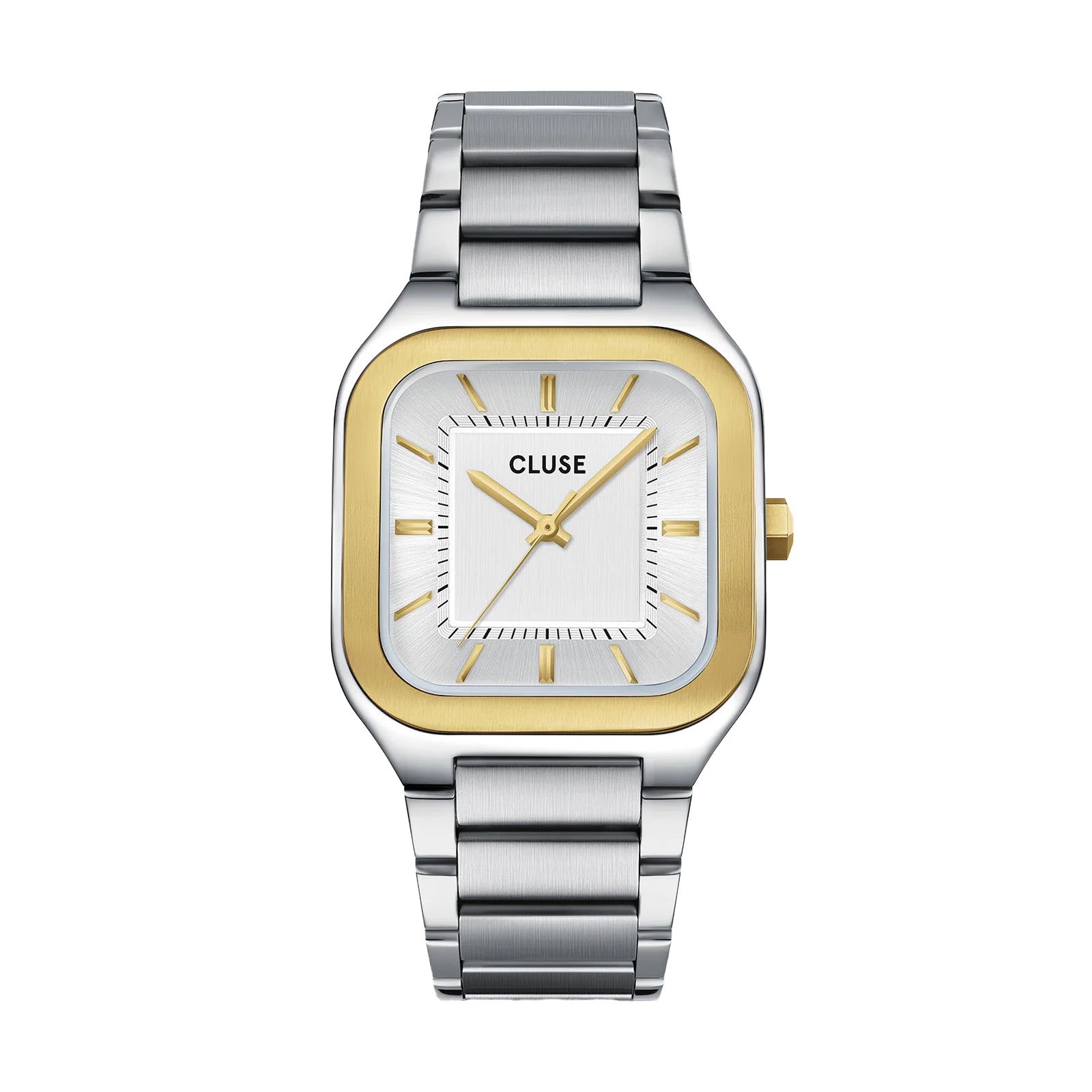 CLUSE Quadrus Watch Steel, Silver, Two Tone