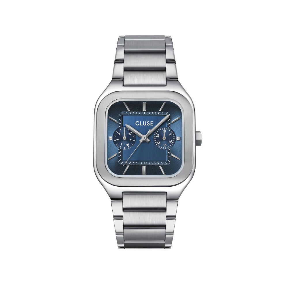 CLUSE Quadrus Multi, Steel, Blue, Silver Colour CW26209