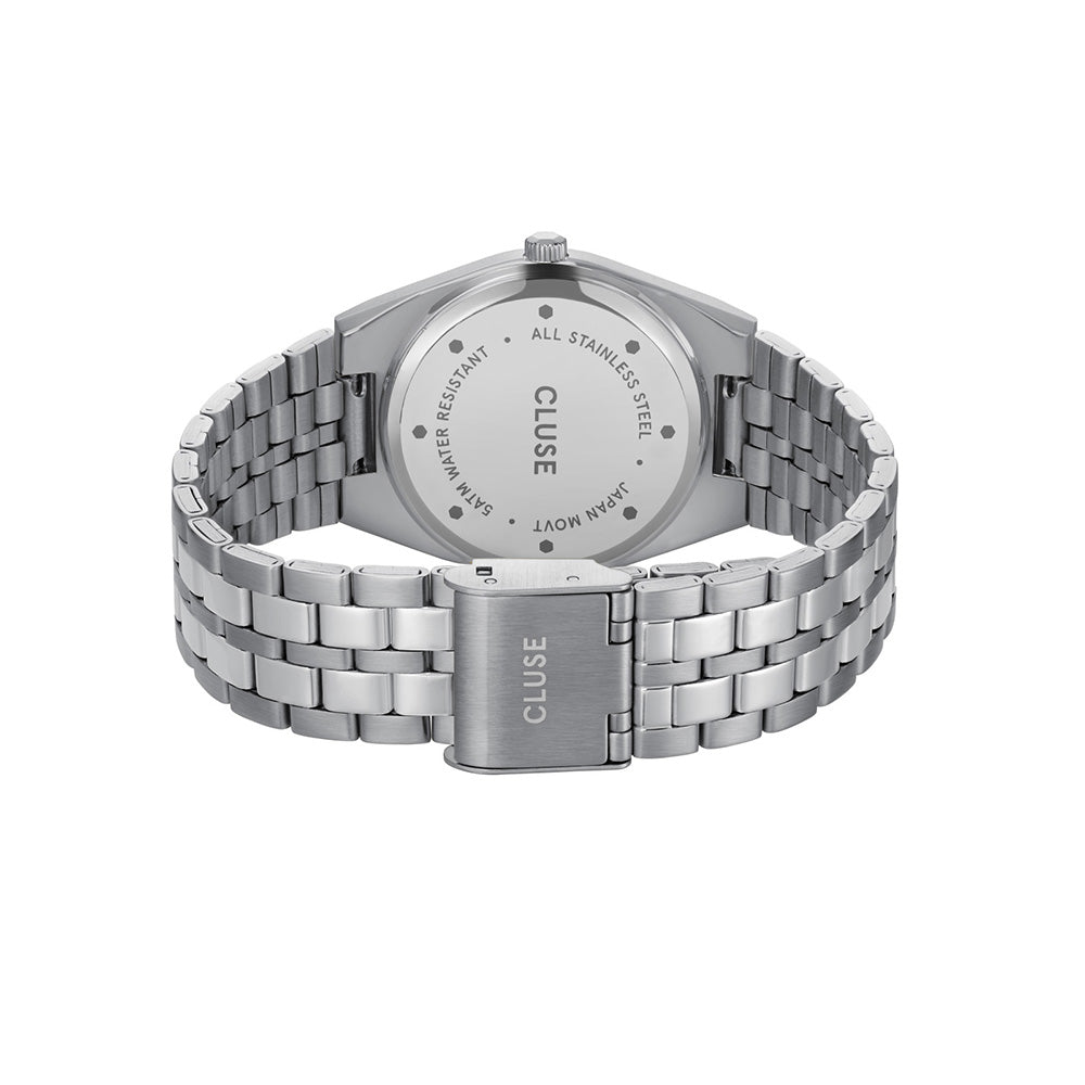 CLUSE Retro 70's Watch Steel Light Blue Silver Colour