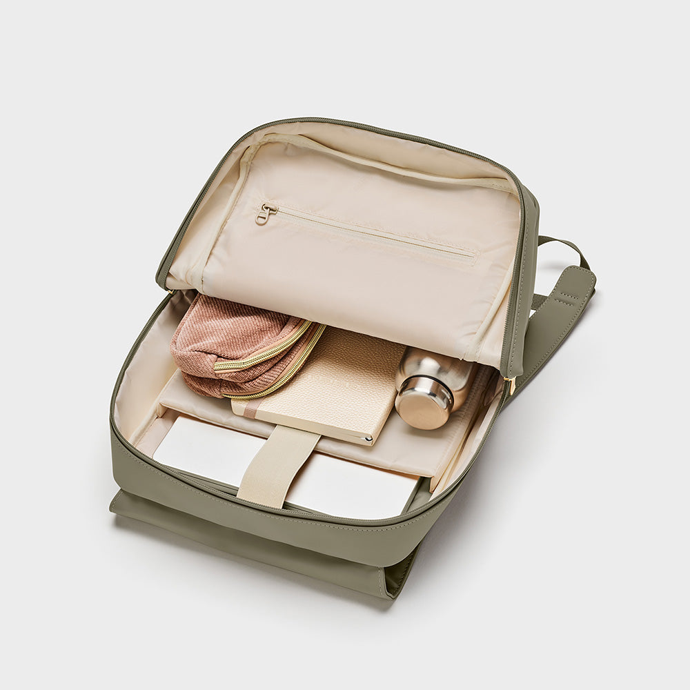 Σακίδιο Πλάτης Cluse Nuitée Backpack, Light Green, Gold Colour