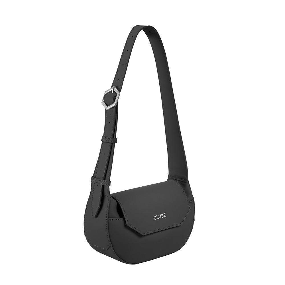 Cluse Sacroisé Petite Crossbody Black, Silver Colour