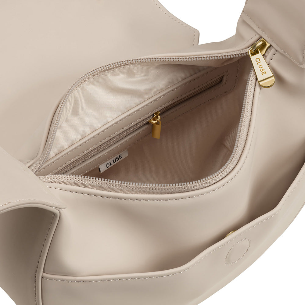 Cluse Sacroisé Petite Crossbody Beige, Gold Colour