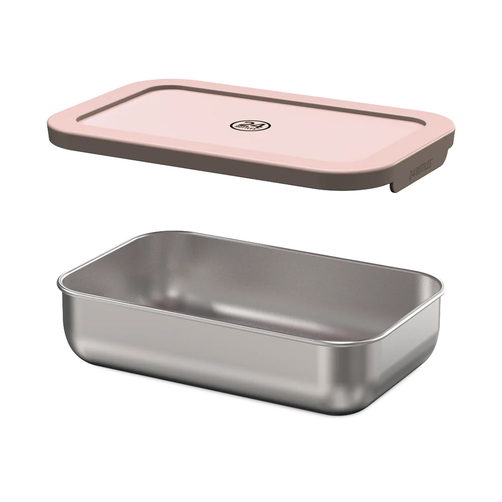 24Bottles Snack Box από Ανοξείδωτο Ατσάλι Dusty Pink