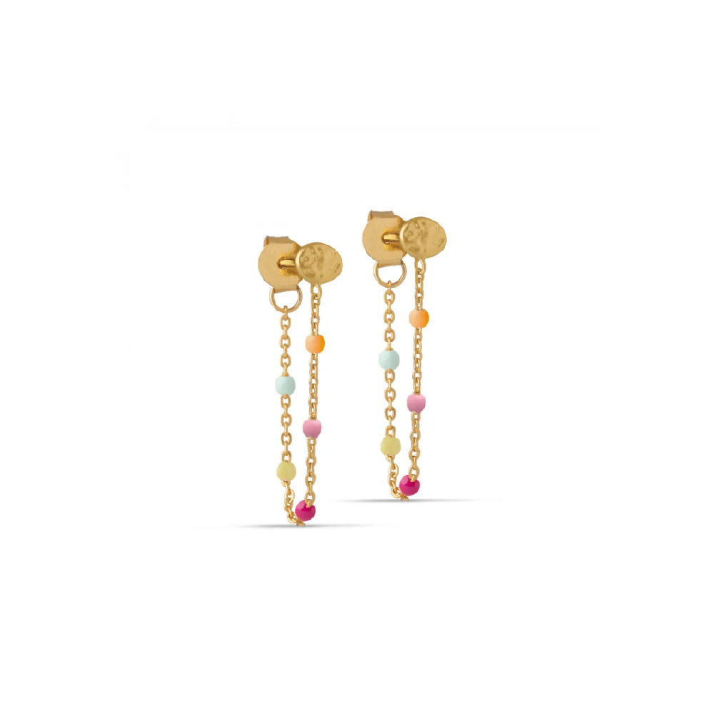 Enamel Earring Lola Rainbow E140GM