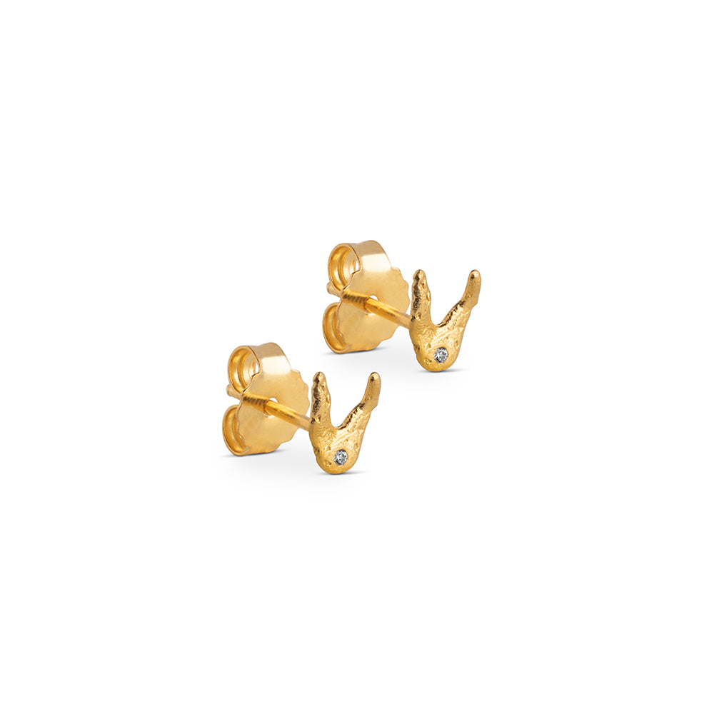 Enamel Studs Wishbone E239G