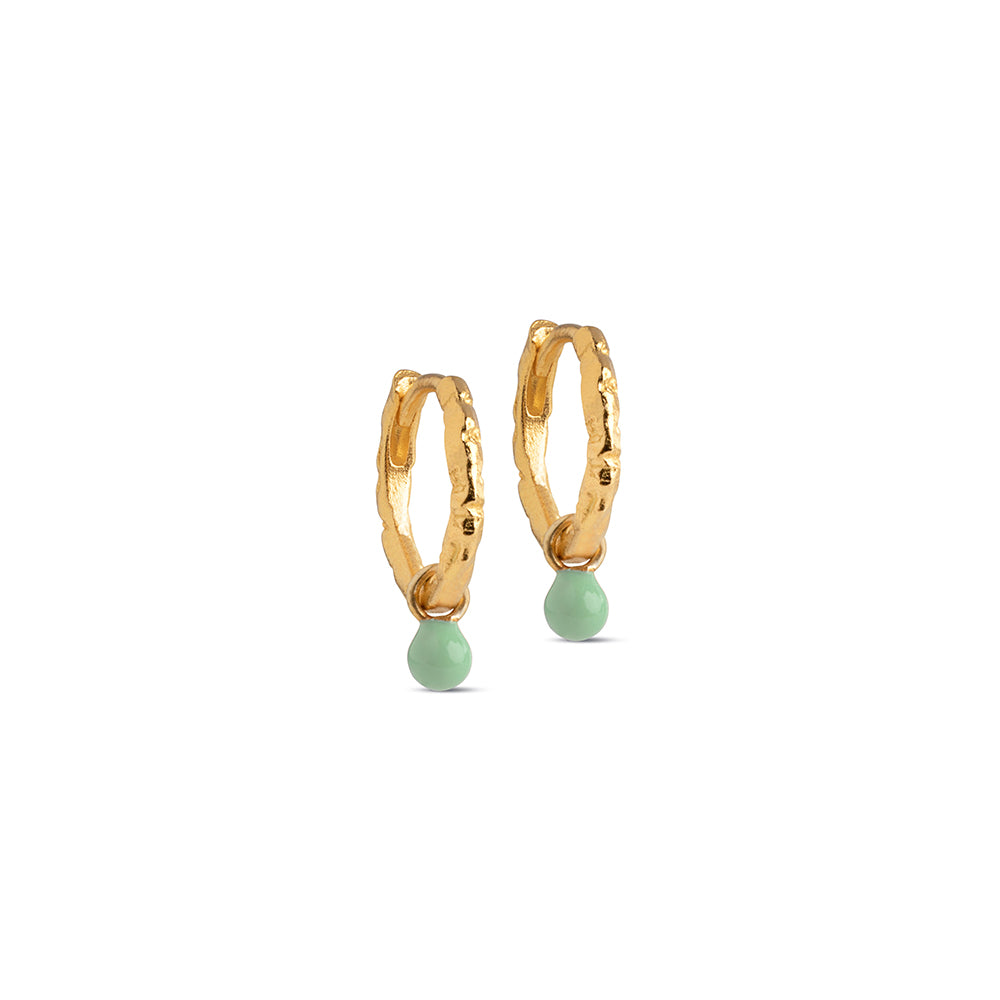 Enamel Hoops Belle Dusty Green E245GM