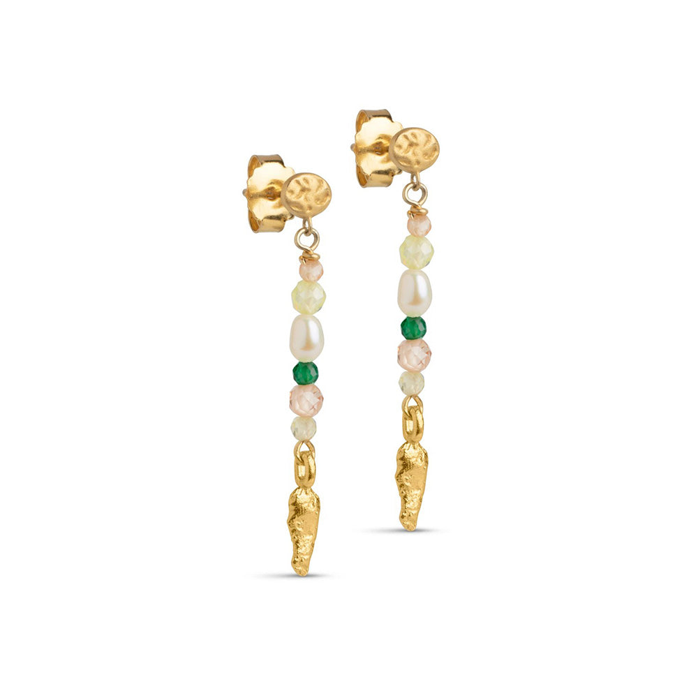 Enamel Earrings Zoie Forest E255G