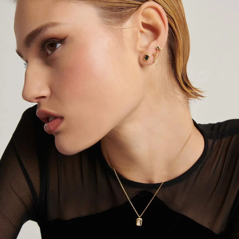 Aleyole Cloud Nine Gold Hoops EG4442