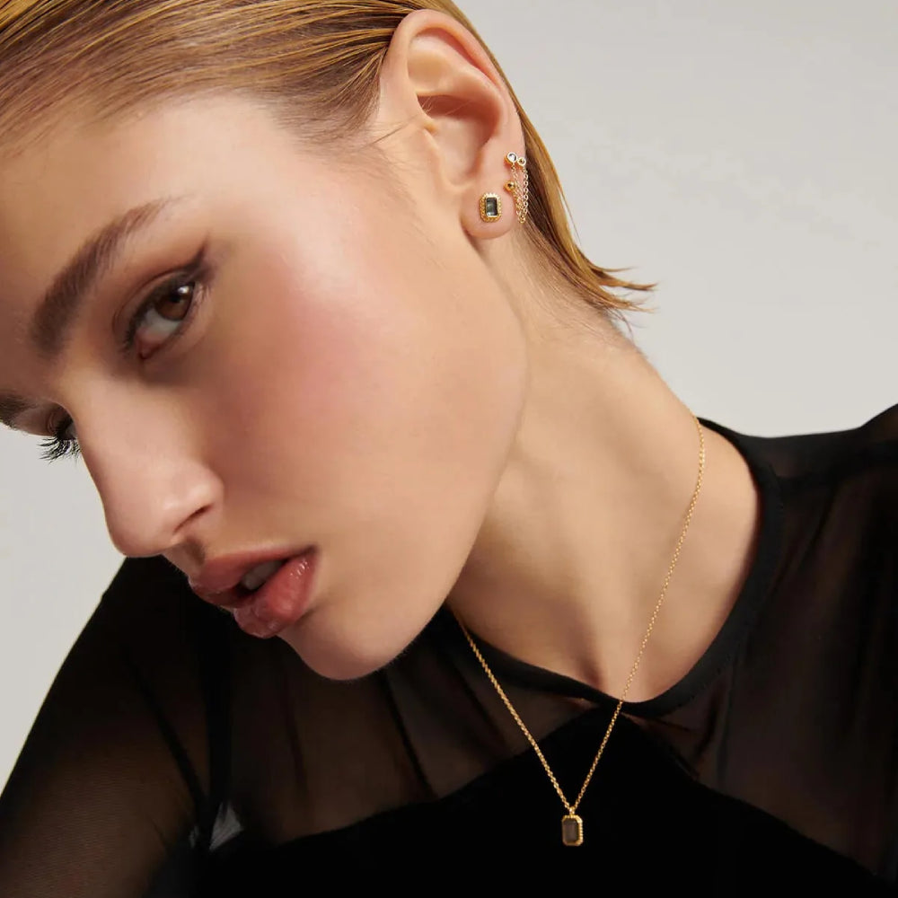Aleyole Cloud Nine Gold Hoops EG4442