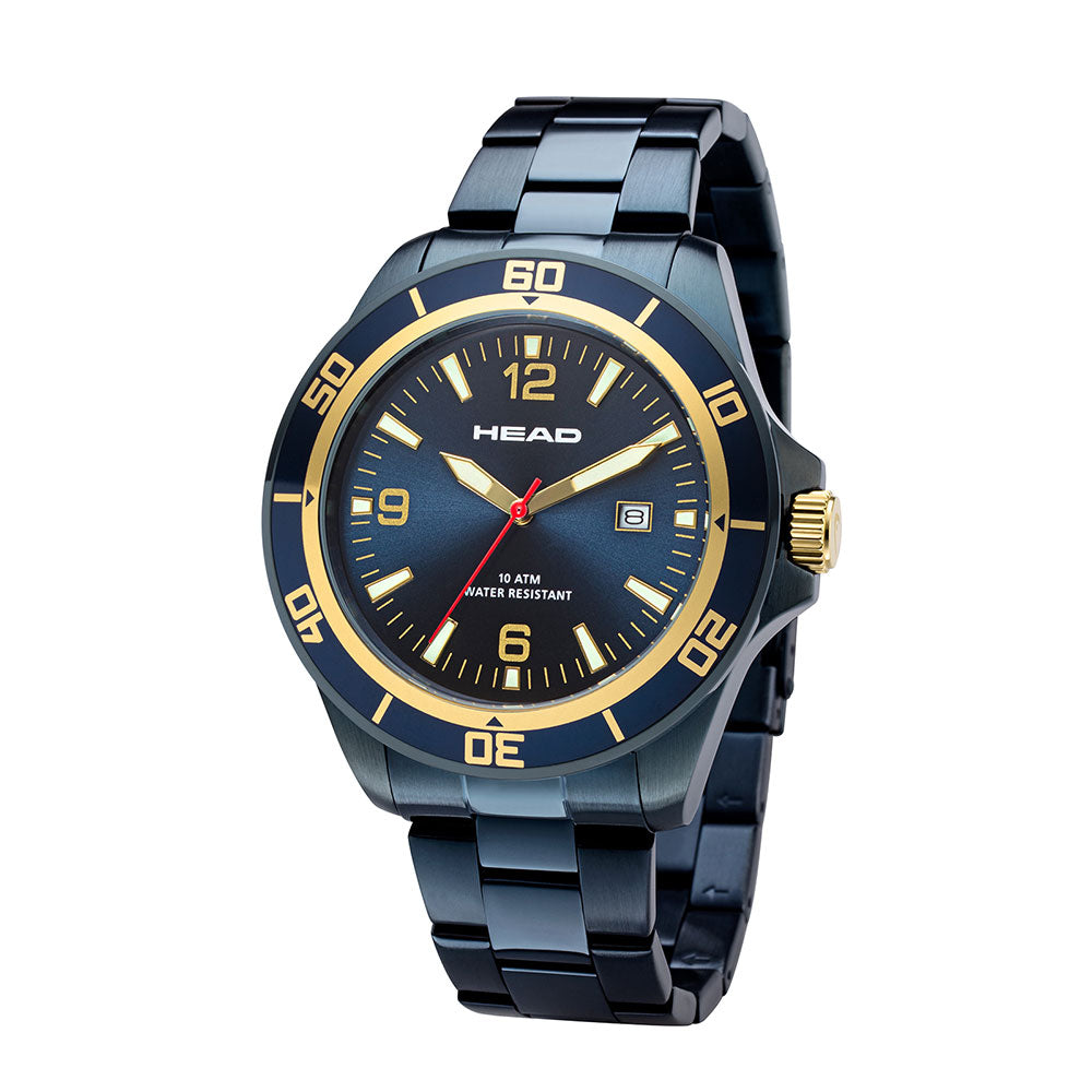 Head Watch Rome 2 43,5mm Blue Gold Stainless Steel Bracelet H800405