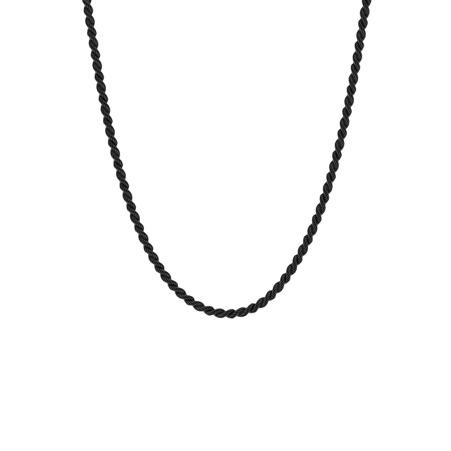 Steel & Barnett Helix Chain Necklace Black N-HEL02