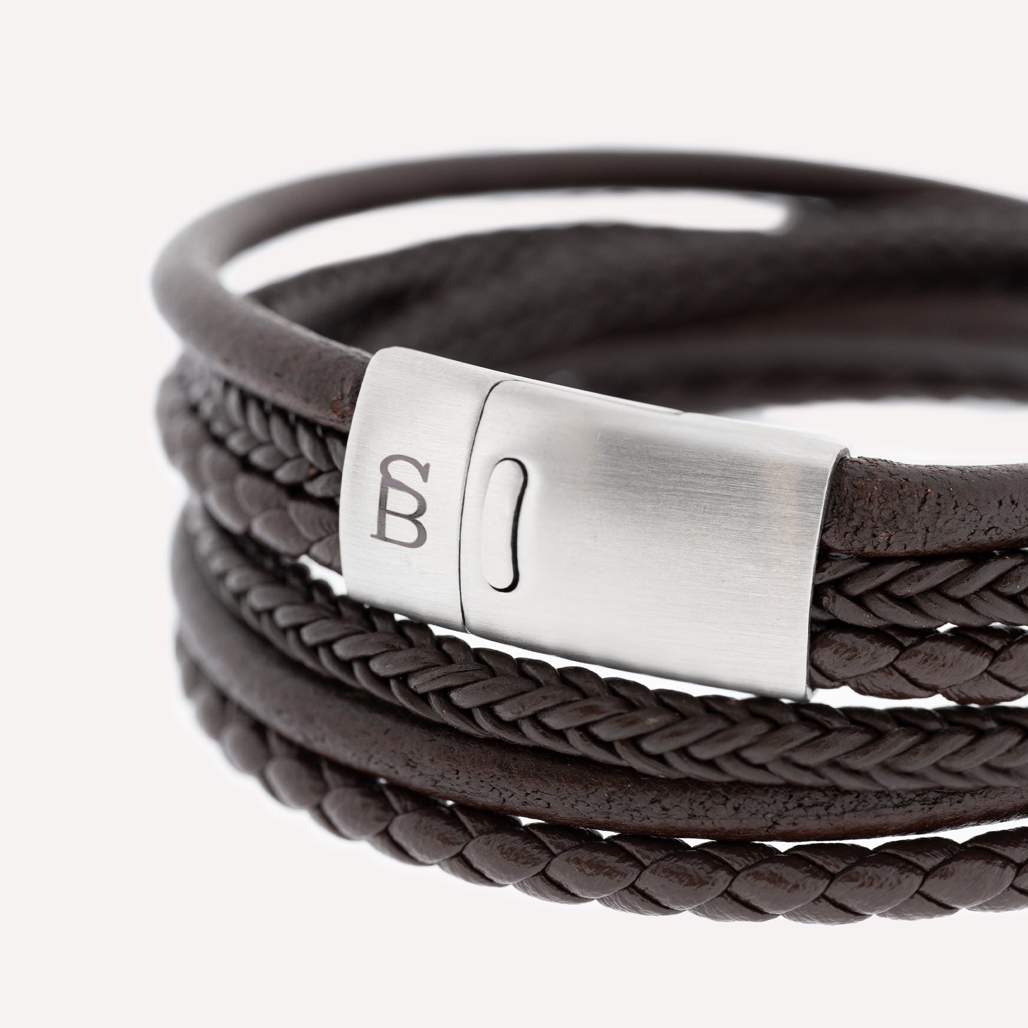 Steel & Barnett Βραχιόλι Leather Bracelet Bonacci LBB001