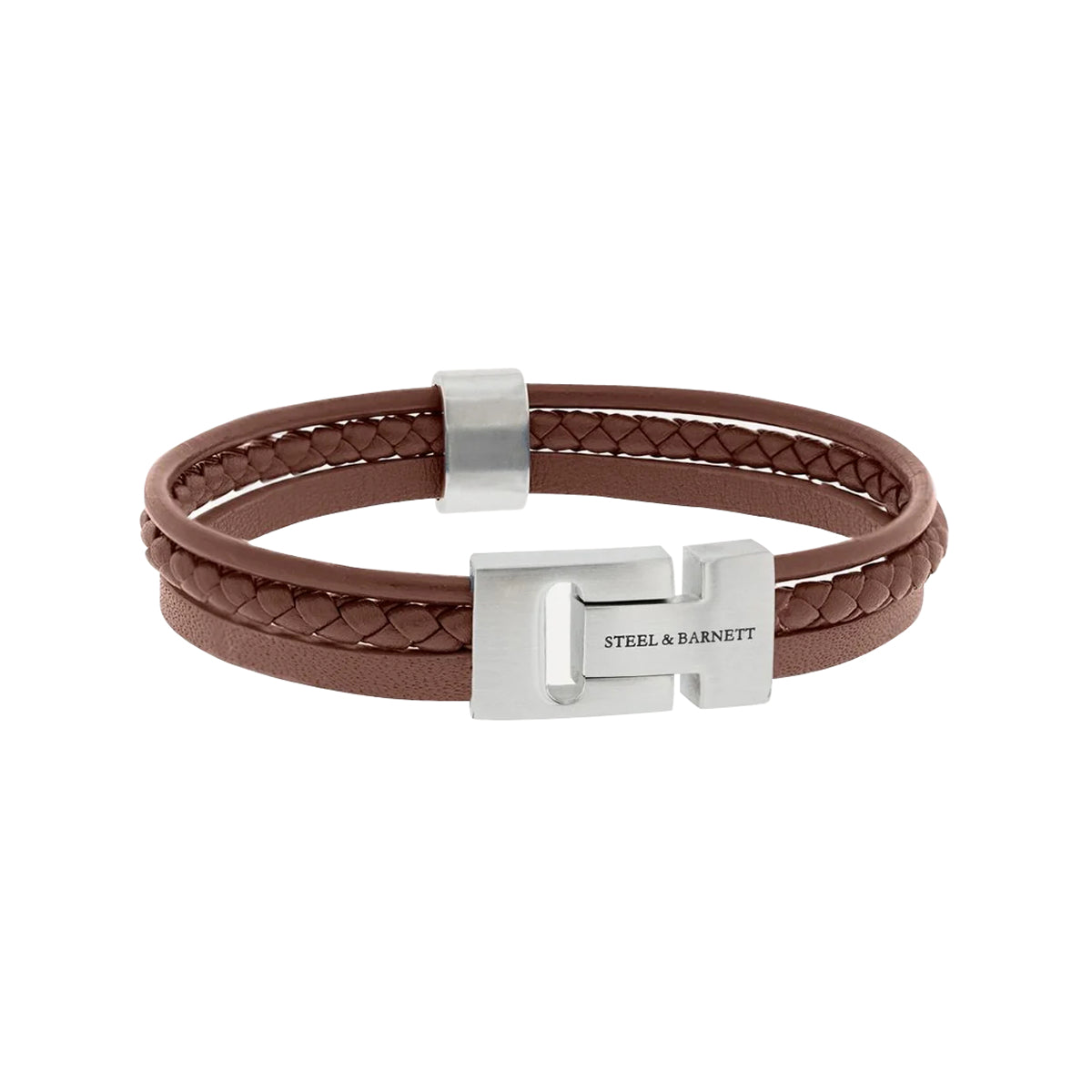 Steel & Barnett Βραχιόλι Leather Bracelet Casual Cole LBCC004
