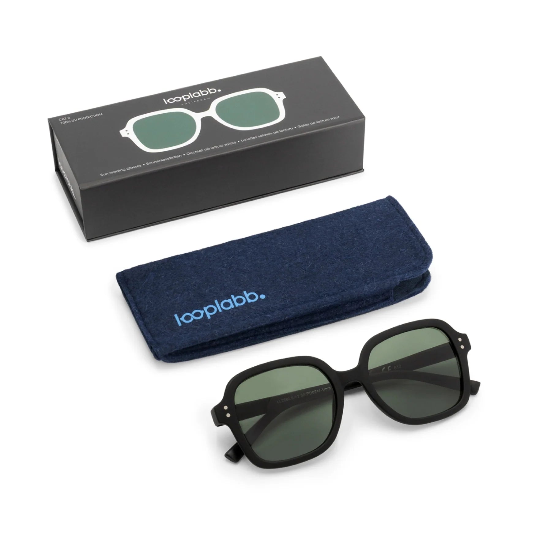 Presbyopia Sunglasses Looplabb Colette Sun Black