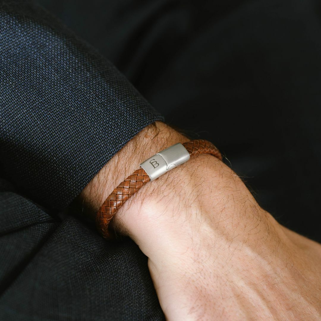 Steel & Barnett Βραχιόλι Leather Bracelet Riley LBR002