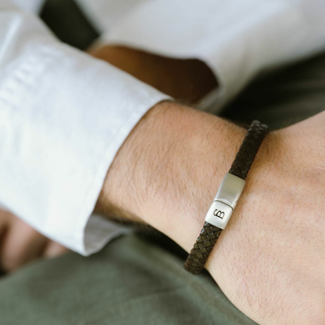 Steel & Barnett Βραχιόλι Leather Bracelet Riley 04